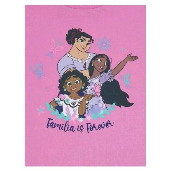 Encanto Girls Graphic Tee with Short Sleeves 2 Pack Set Kids Girls Size XS 4/5 - Picture 2 of 3